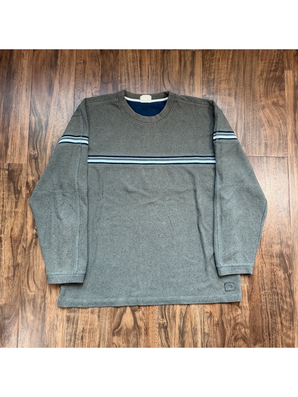Vintage XG Surfwear Striped Ribbed Sweater Mens L 90s Y2K Skate